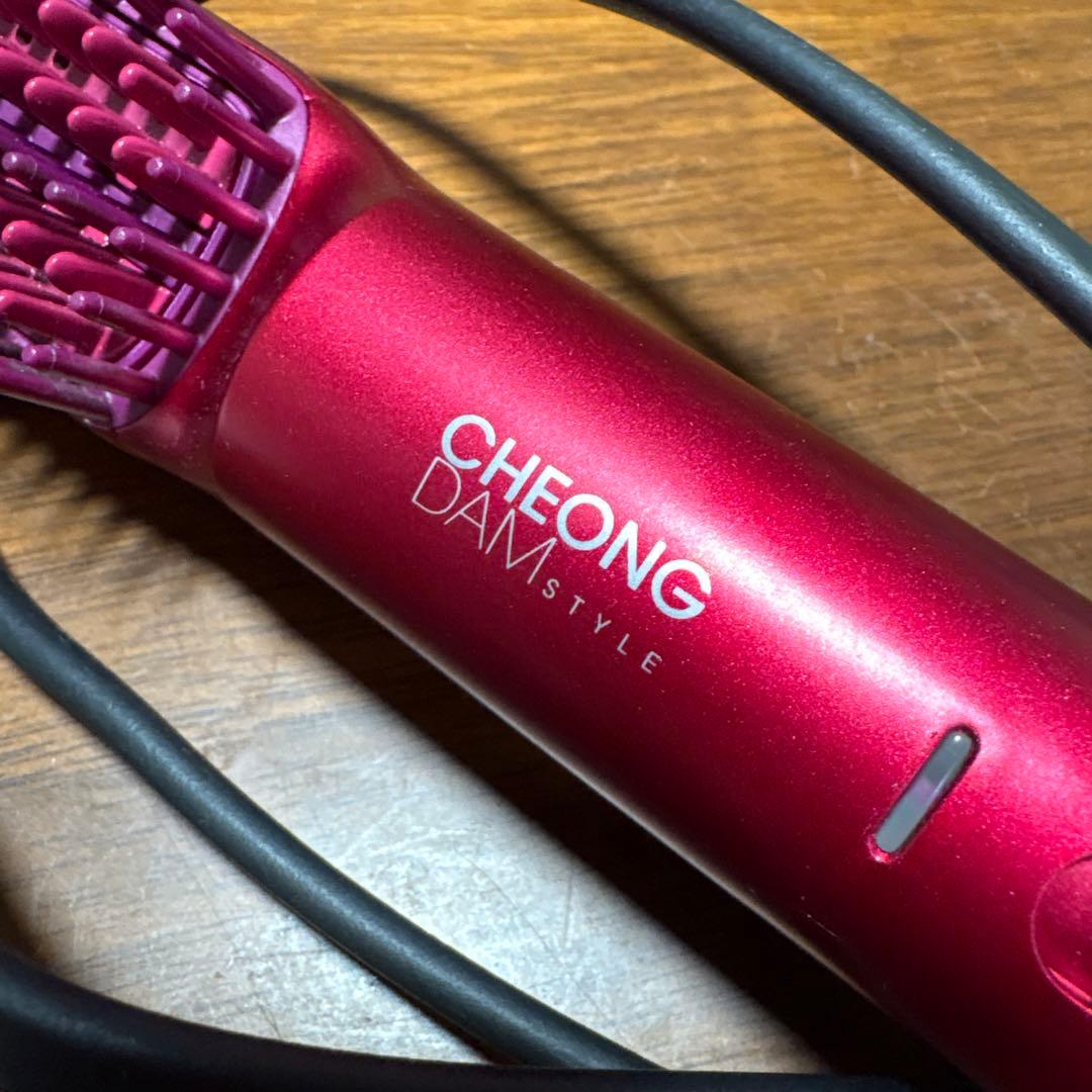CHEONG DAM STYLE ブラシヘアアイロン レッド