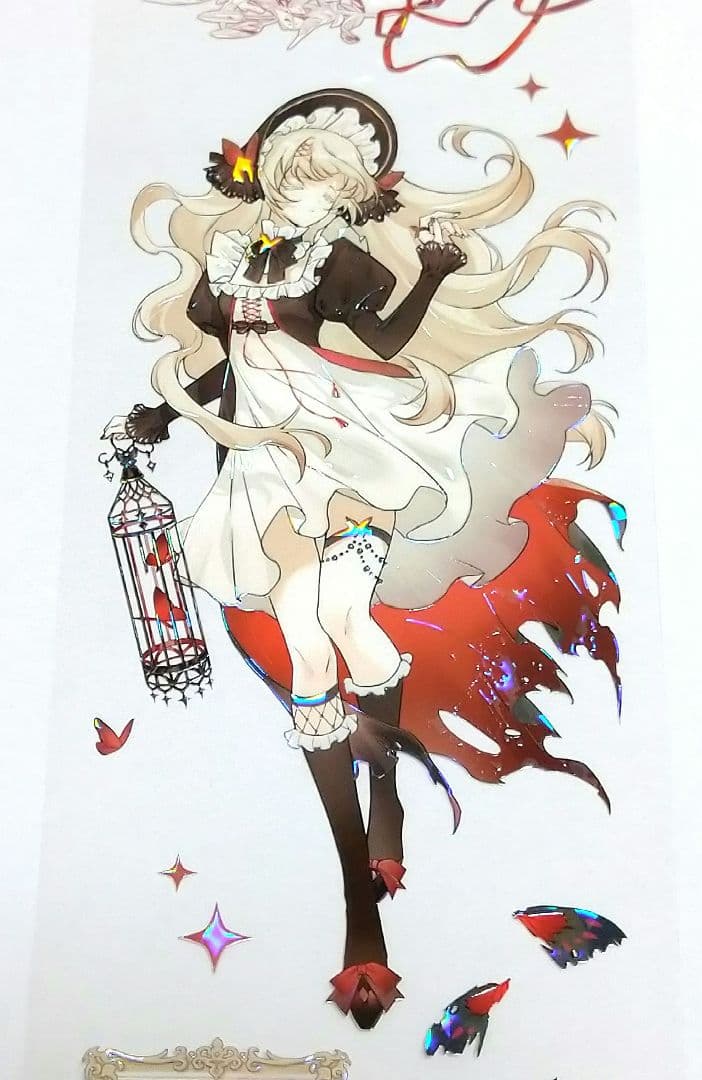 ✩のこり１✩J1101＃黑蝴蝶的挽歌(贝壳光)没尾巴切り売り海外人物マステ女の子