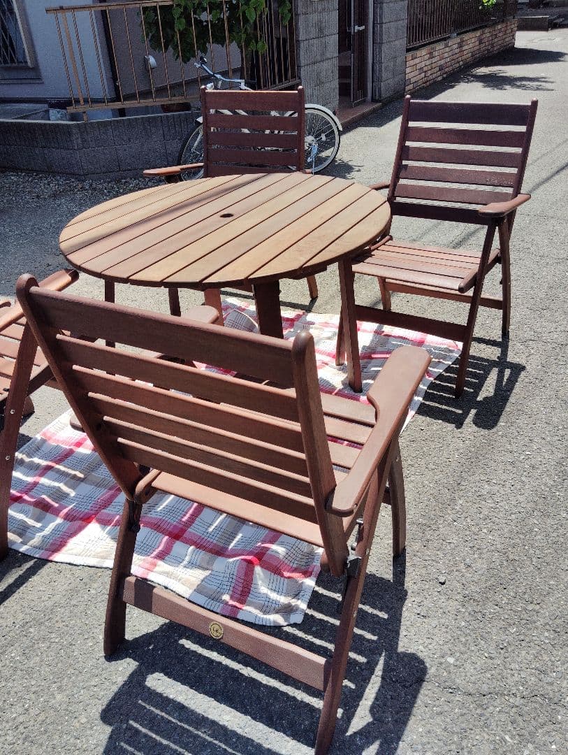 【専用　エース様】⭐️高級ガーデンテーブル&チェア　 東京都/神奈川県送料無料
