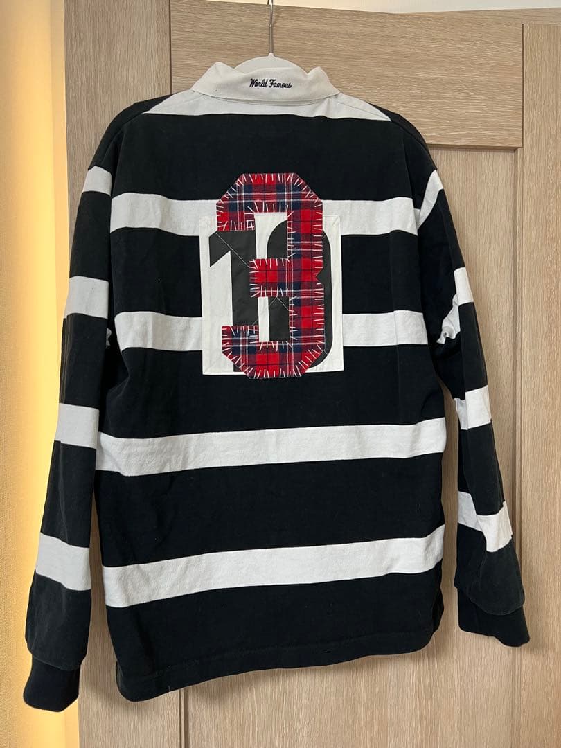 トップス Supreme Stripe Rugby \"Black\"