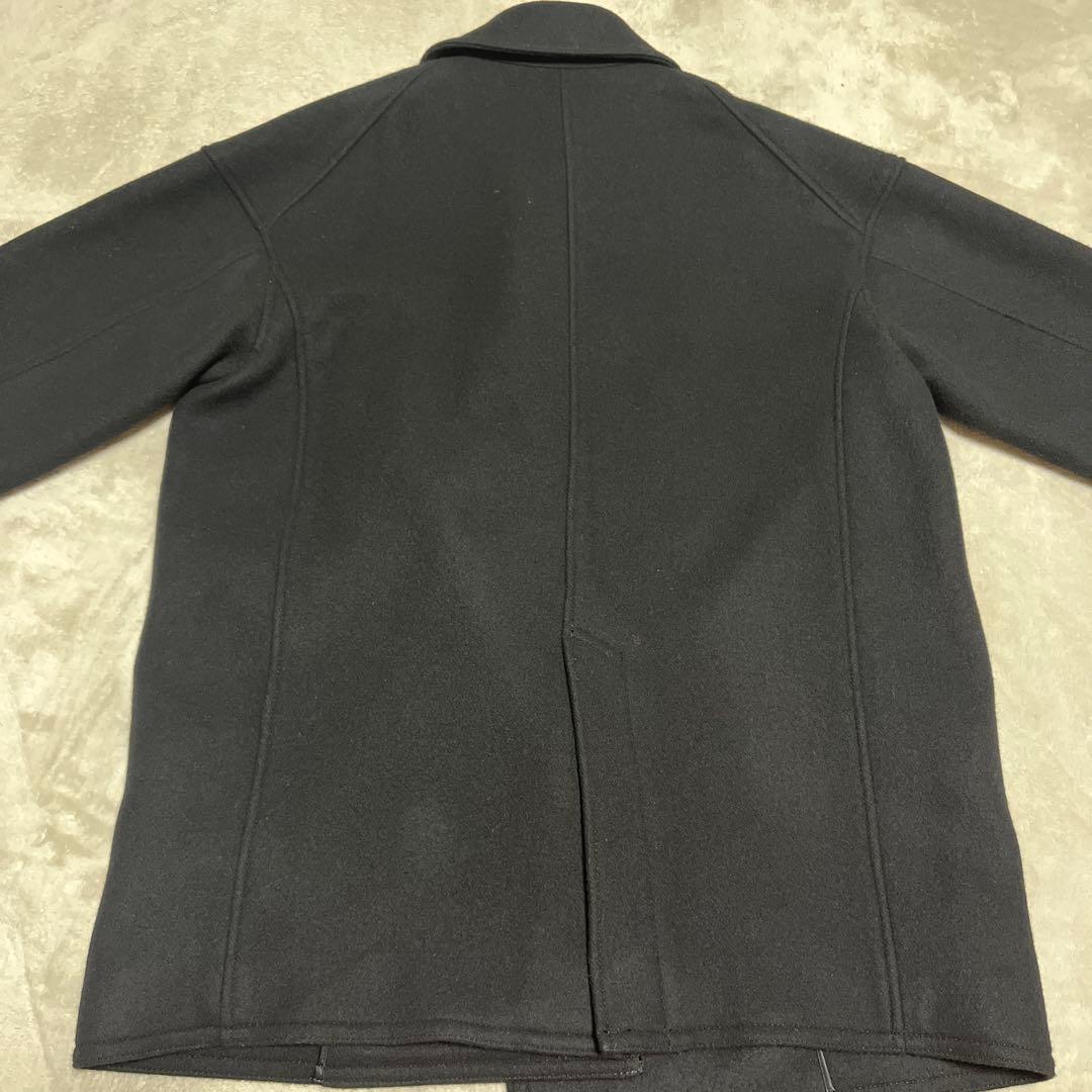 フレームワーク　黒 ダブルブレスト ウールコート