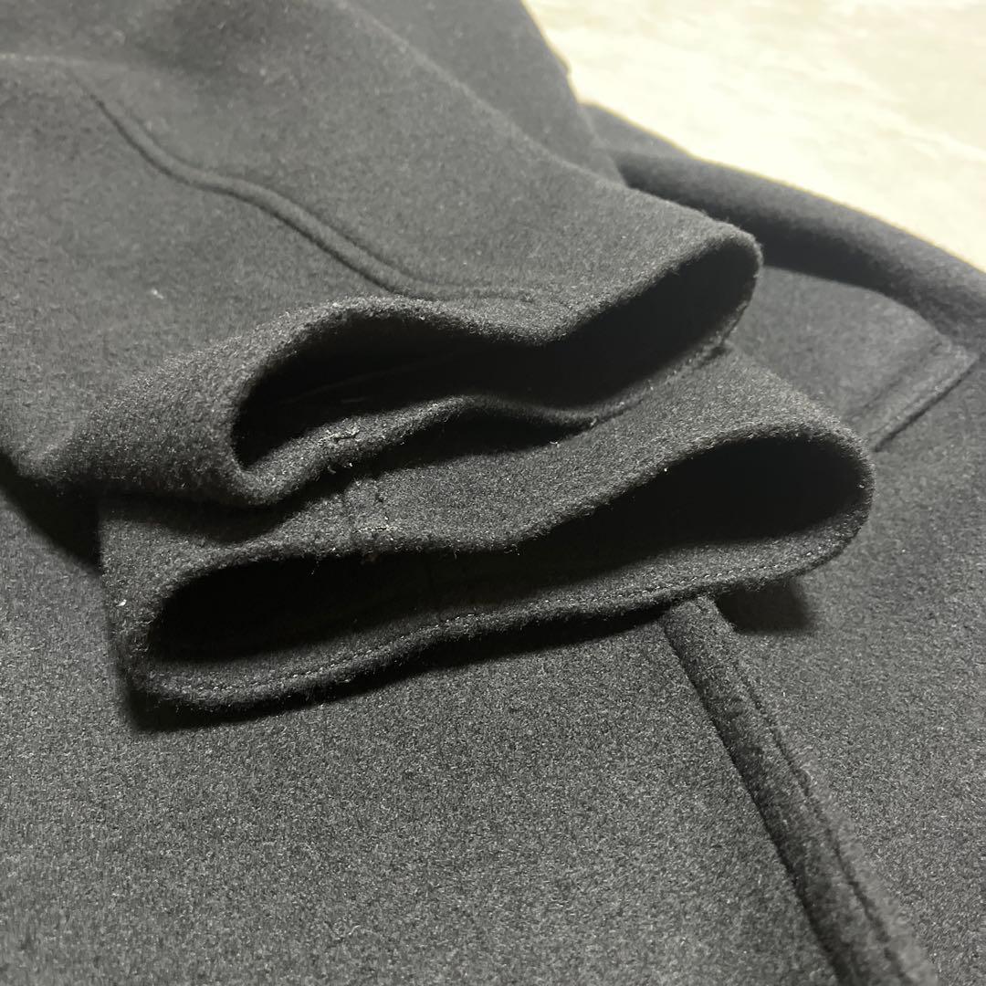 フレームワーク　黒 ダブルブレスト ウールコート