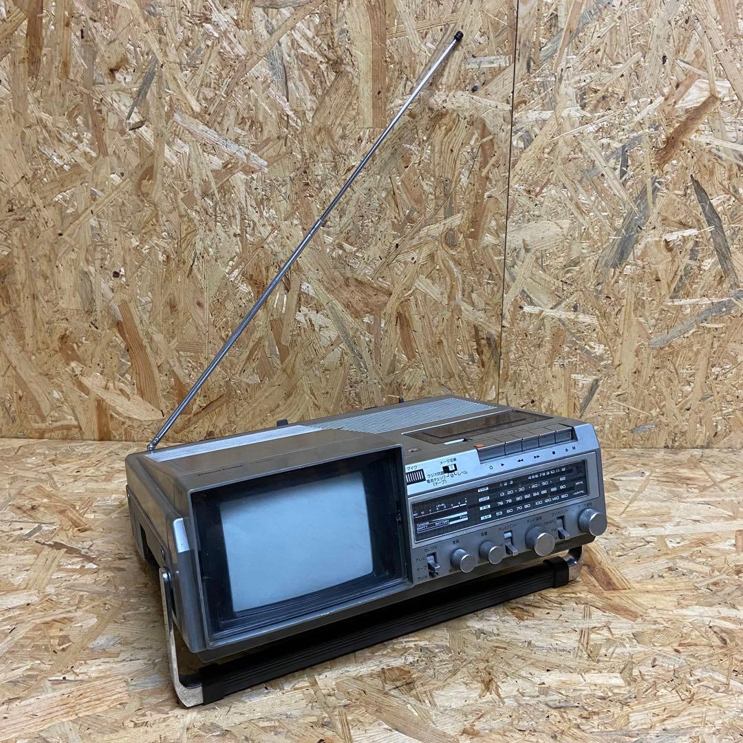 National TH6-X30 1980年製 ブラウン管TV付ラジカセ 動作品