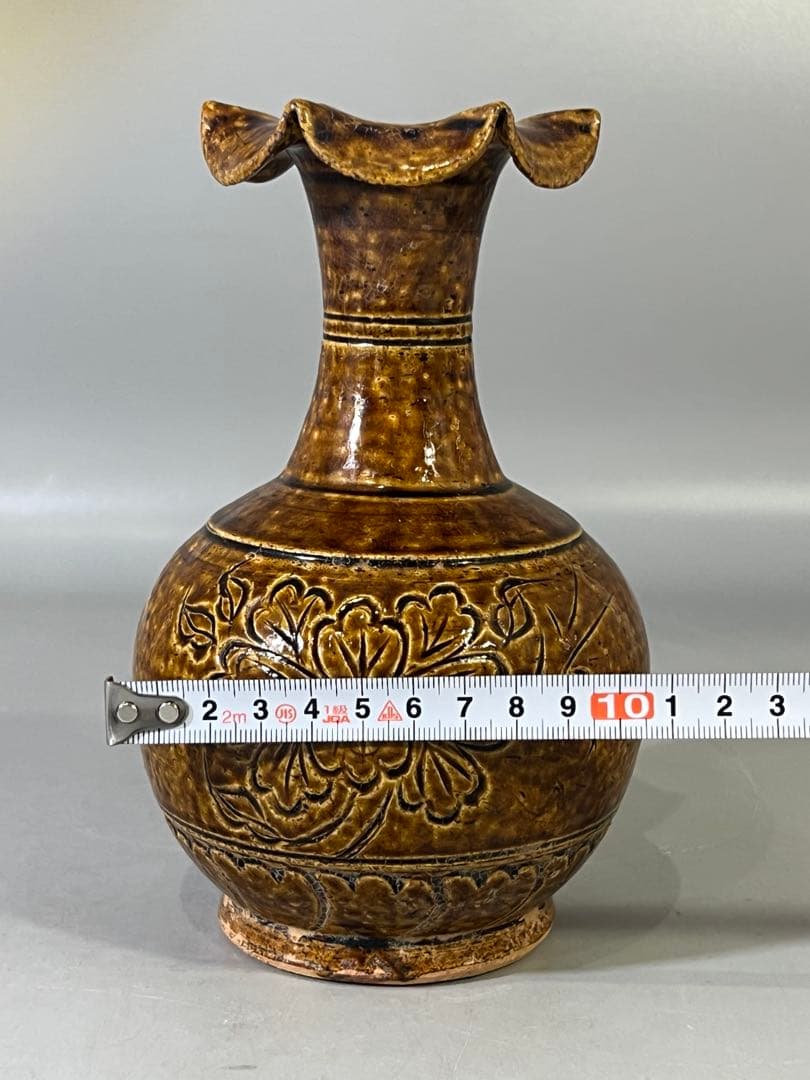 DT732 中国 飴釉 瓶