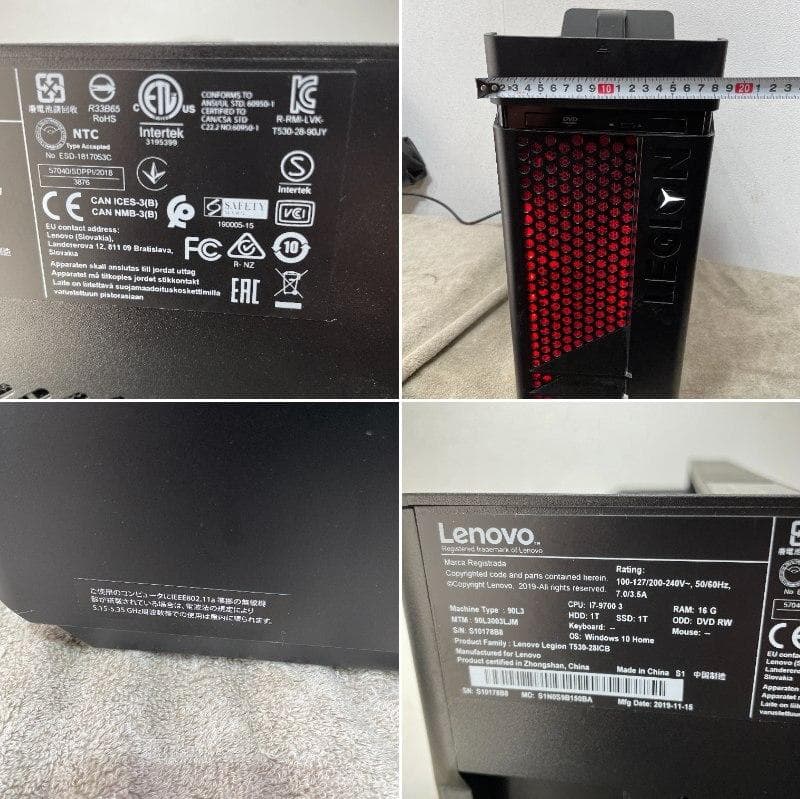 レノボ　 90L3003LJM 　HDD1TB　SSD1T　PC　XZ 3763