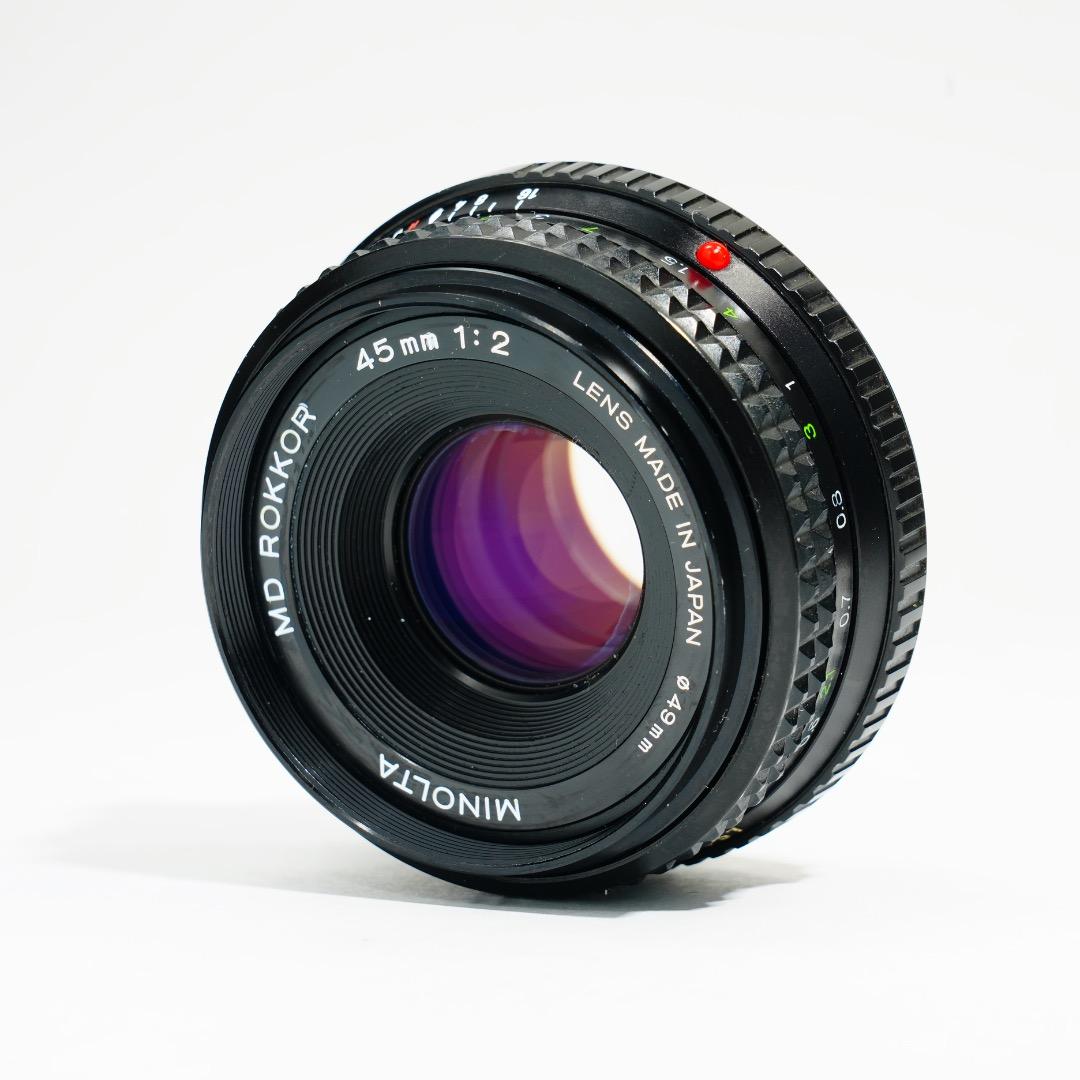 【美品】動作◎ ミノルタ MD ROKKOR 45mm F2 937