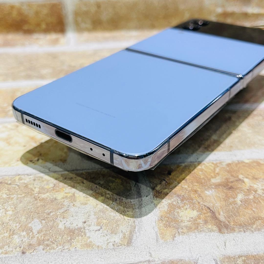 SIMフリー Galaxy Z Flip4 256GB ライトブルー 電池良好