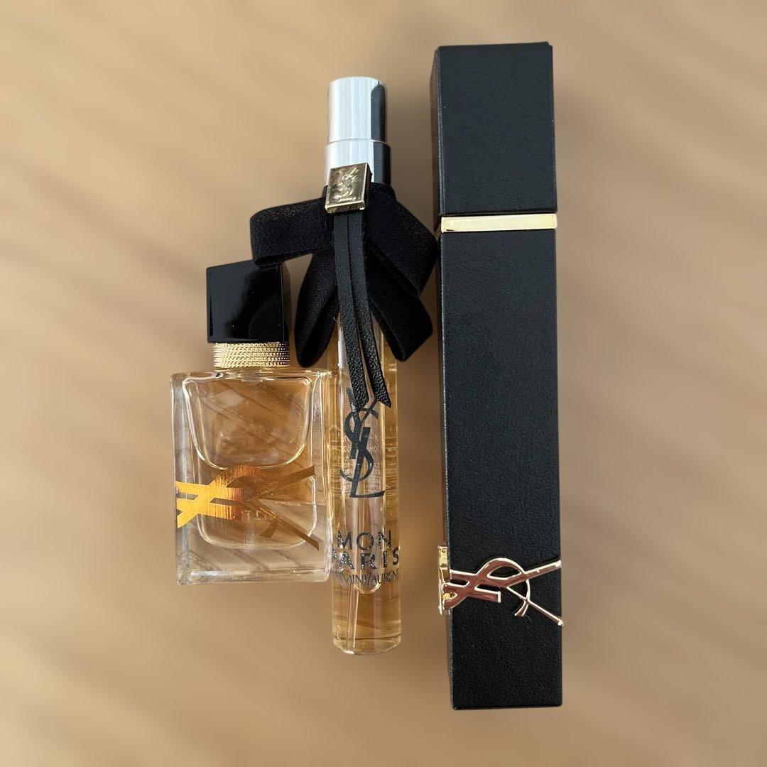 未使用・箱あり YSLミニ香水3本セット リブレ2本／モンパリ1本 可愛いボトル