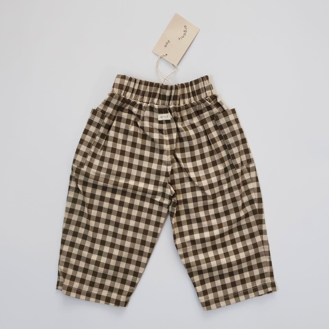 【新品未使用】organic zoo　ギンガムチェックパンツ