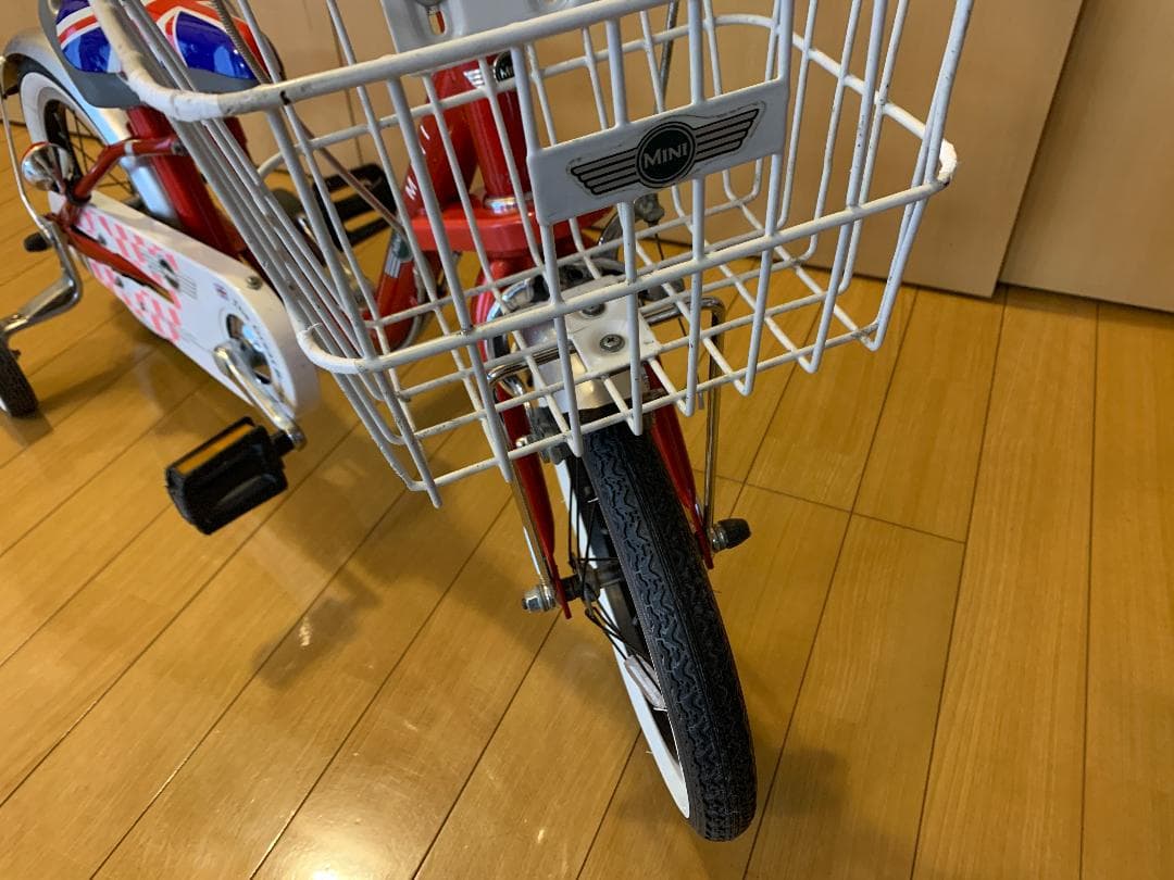 ミニ自転車１４インチ　手押し棒付き