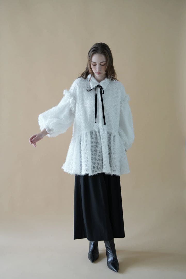 トップス acka. fluffy volume blouse