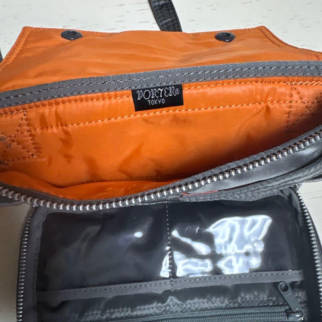 PORTER グレー ショルダーバッグ