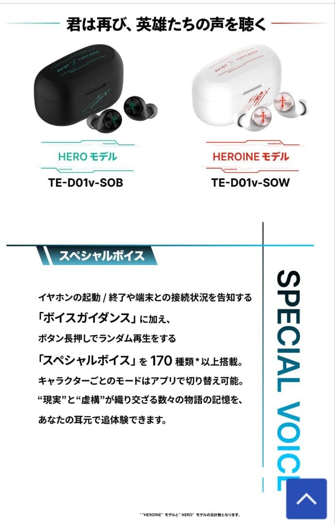 AVIOT ソードアート・オンライン ワイヤレスイヤホン TE-D01V-SOW