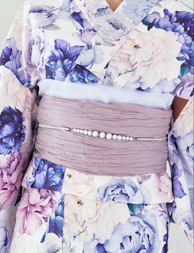 sugar Riuコラボ ブルーアイボリーピオニー浴衣