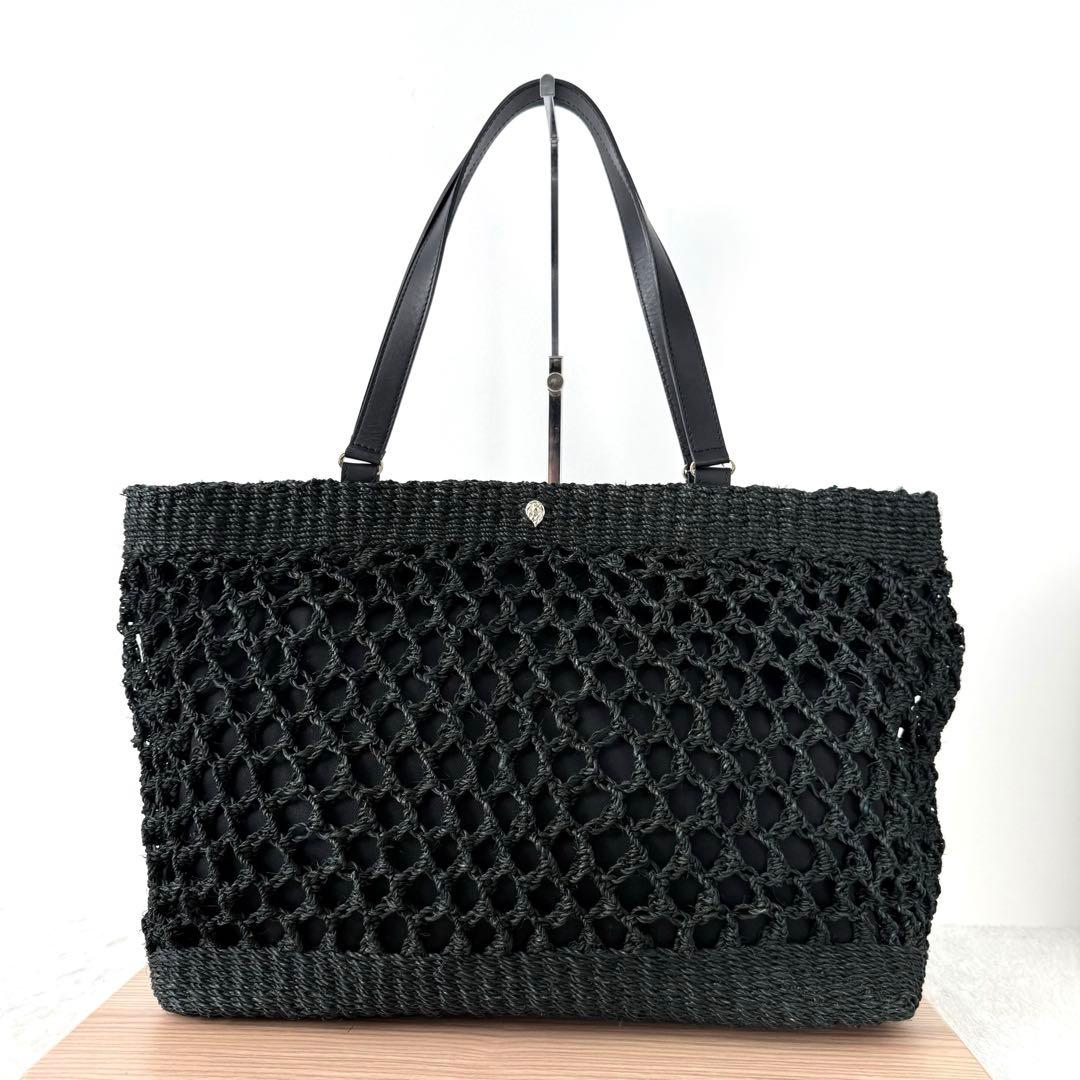 【極美品✨️】HELEN KAMINSKI かごバッグ トートバッグ ブラック