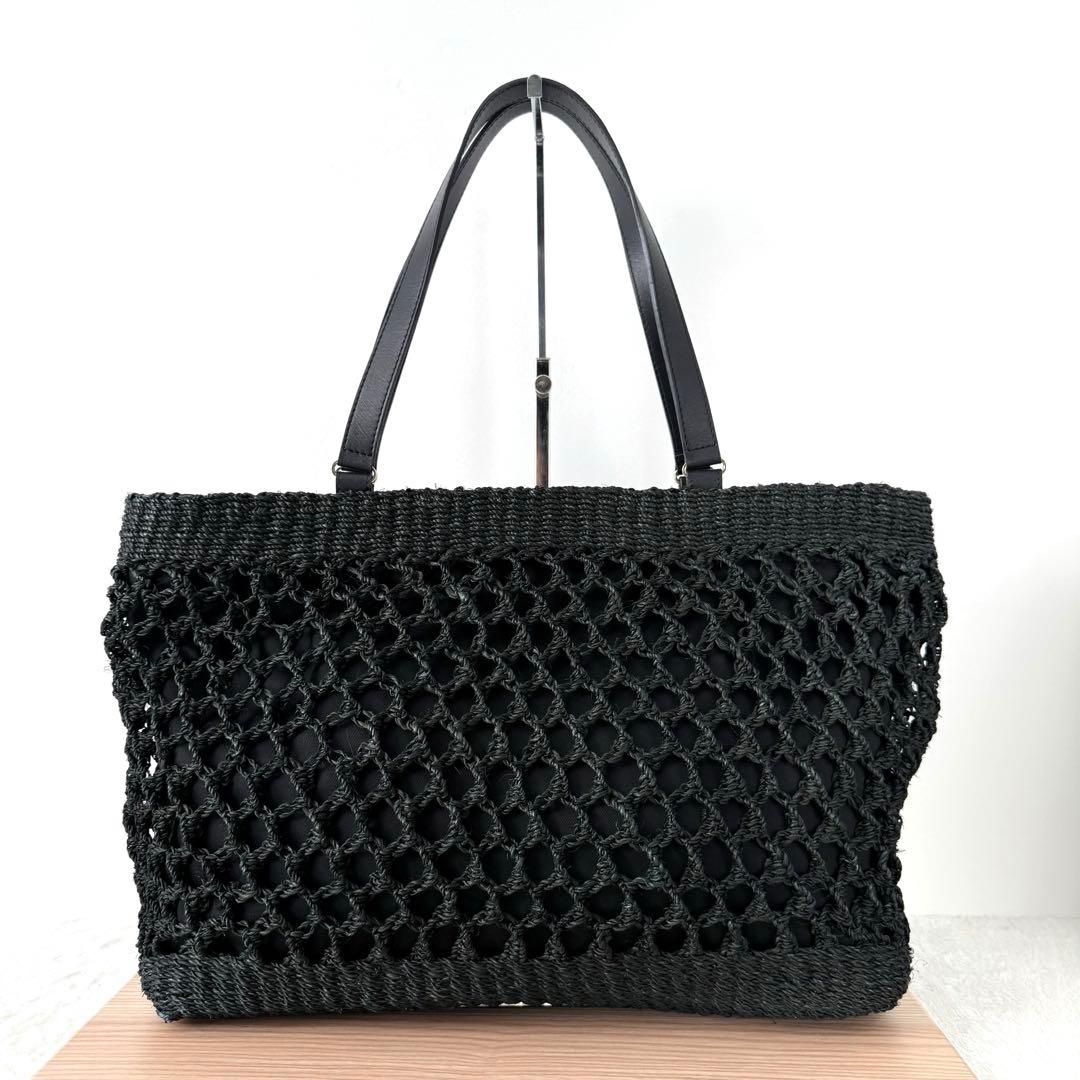 【極美品✨️】HELEN KAMINSKI かごバッグ トートバッグ ブラック