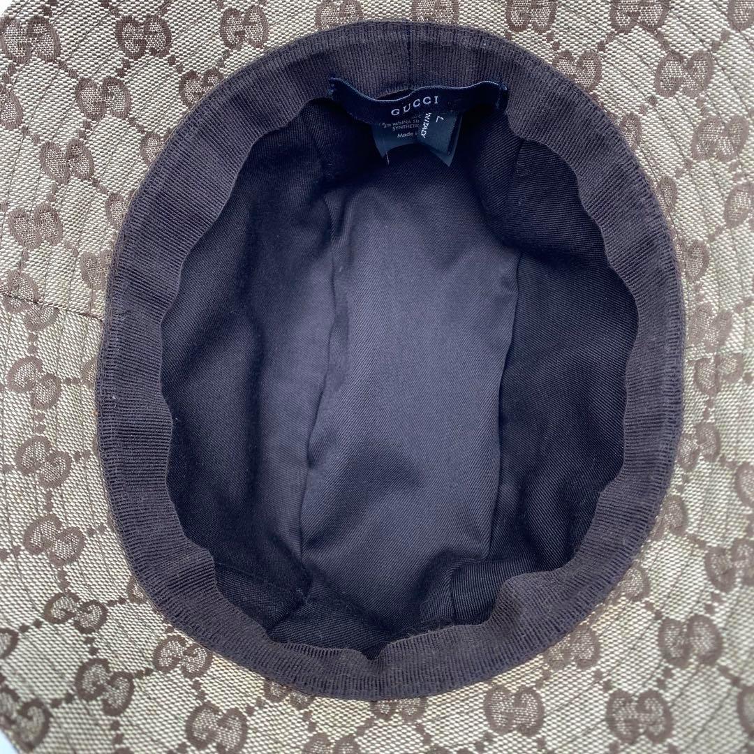 GUCCI グッチ　GG柄　 バケットハット　Lサイズ　帽子