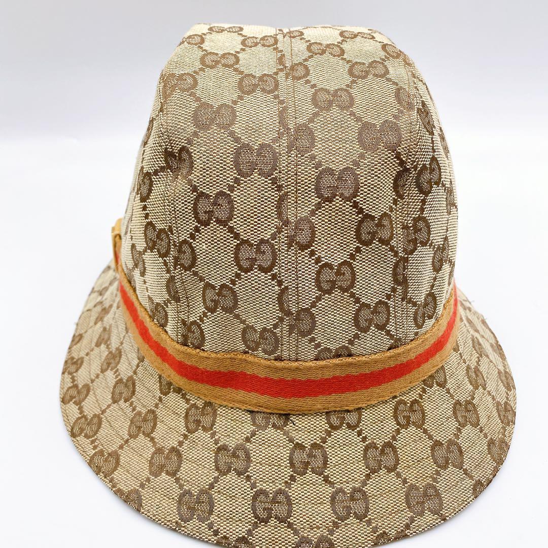 GUCCI グッチ　GG柄　 バケットハット　Lサイズ　帽子