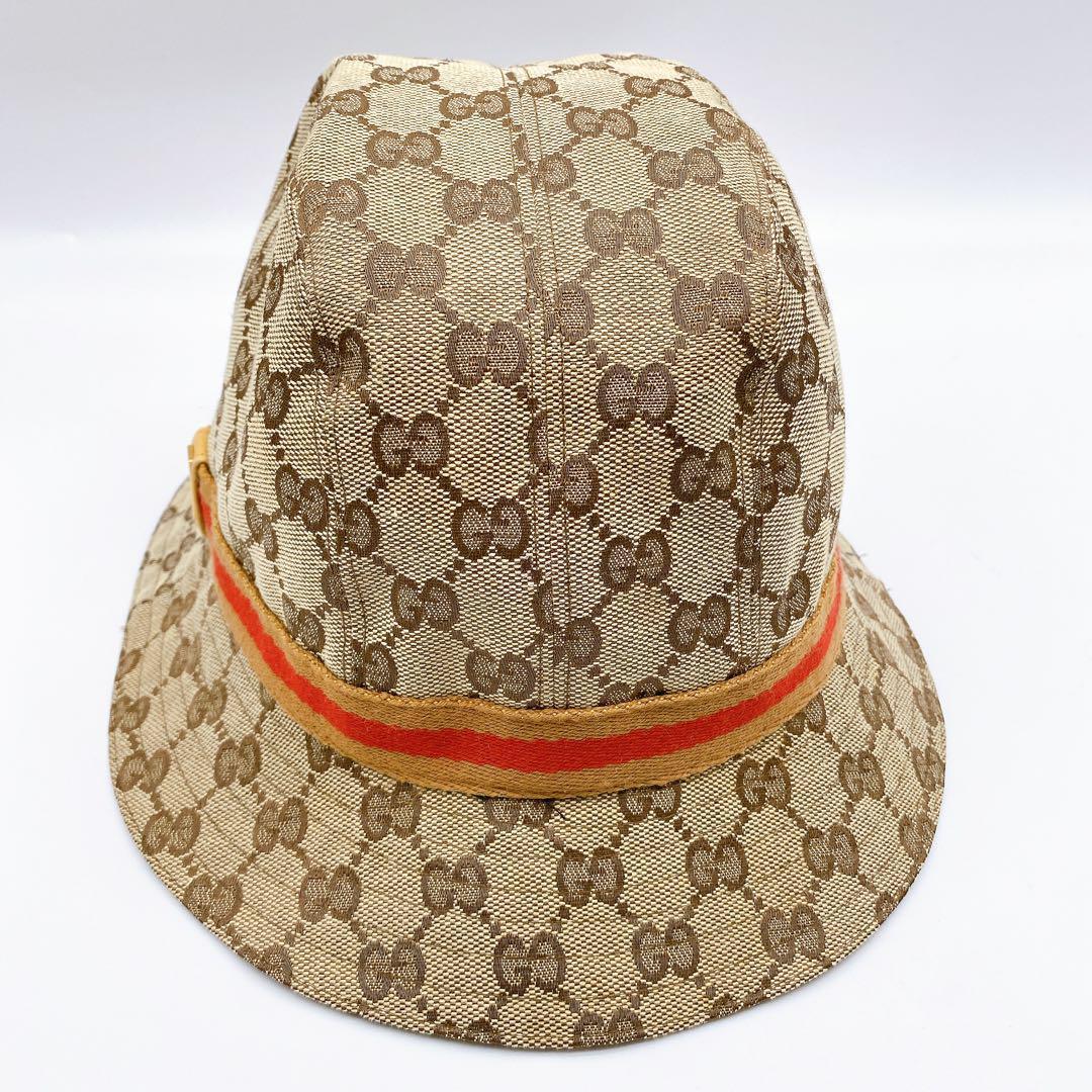 GUCCI グッチ　GG柄　 バケットハット　Lサイズ　帽子