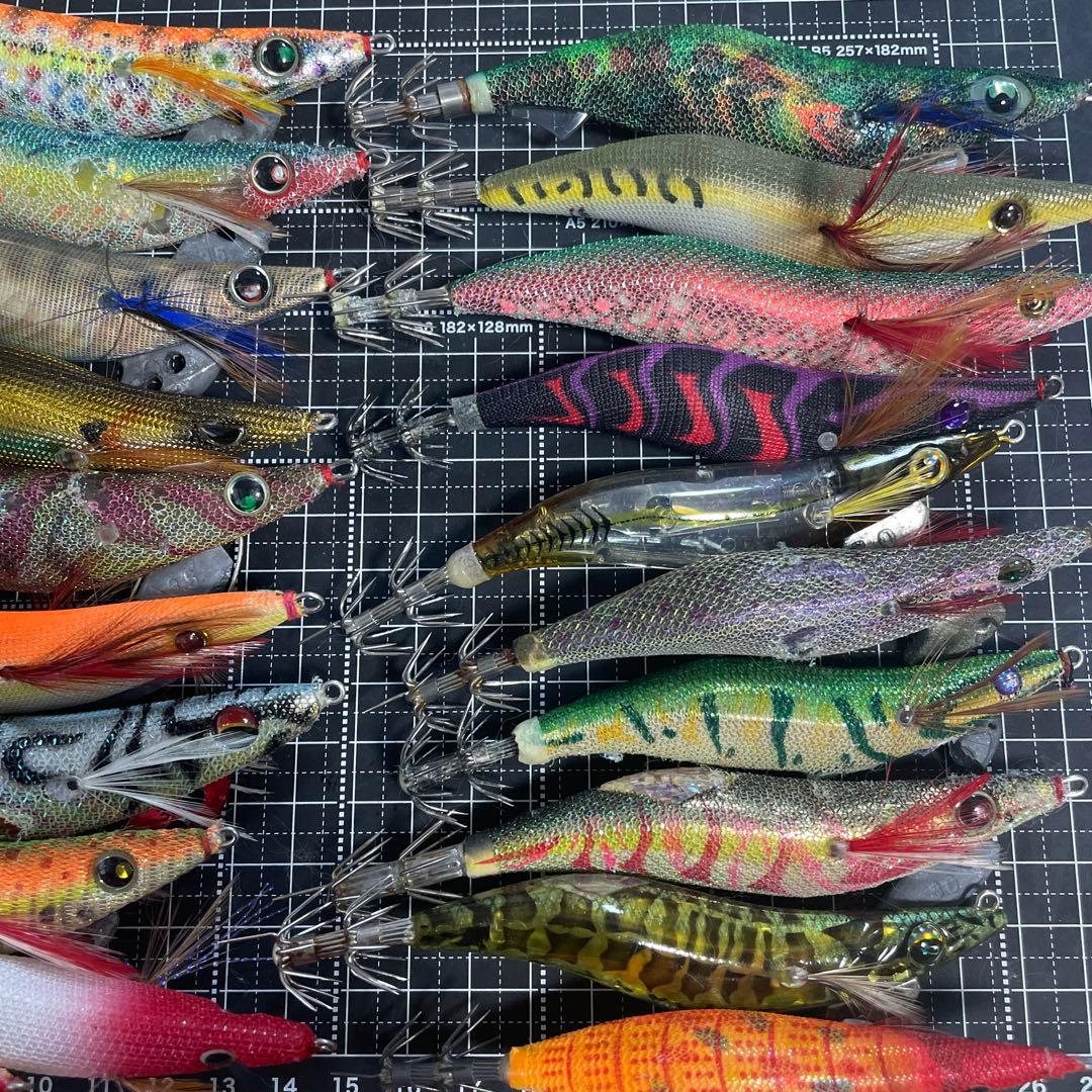 【中古】【お得】エギ・餌木 ルアーセット 約20個