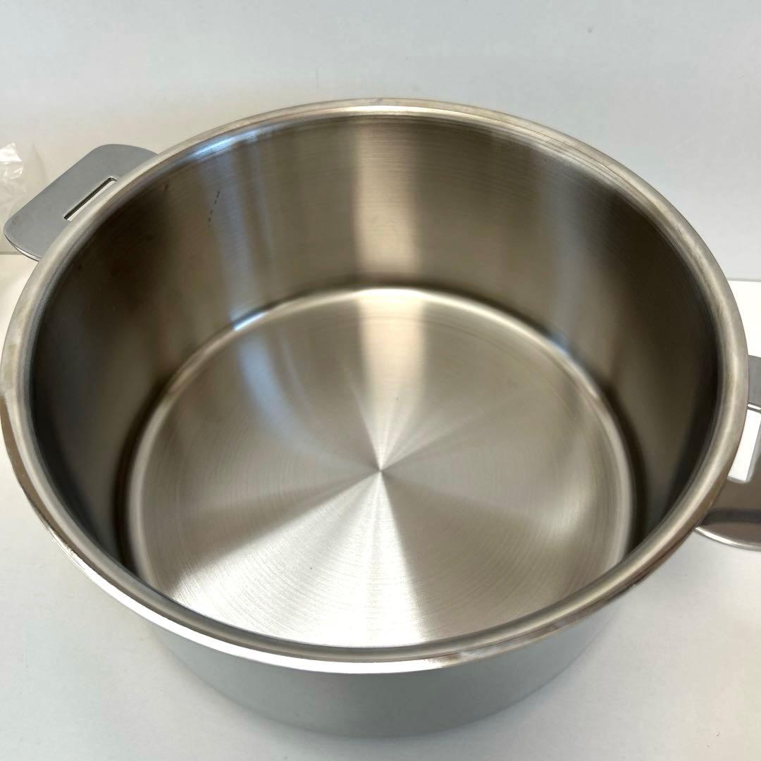 【未使用級】クリステル鍋20cm クッキングバスケット、プレート付き