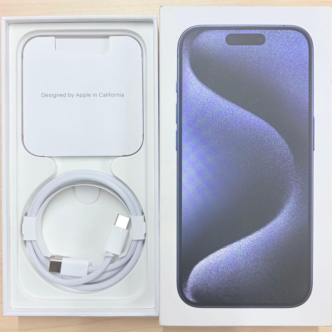 新品未使用 iPhone 15 pro 128GB ブルーチタニウム
