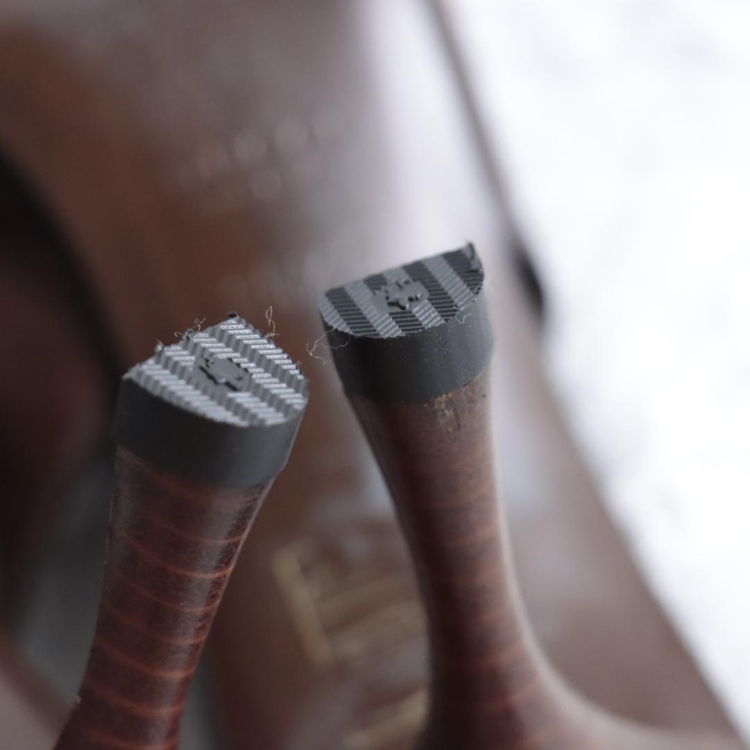 美品！GUCCI　グッチ　ミュール　ハイヒール　ポインテッドトゥ　レザー