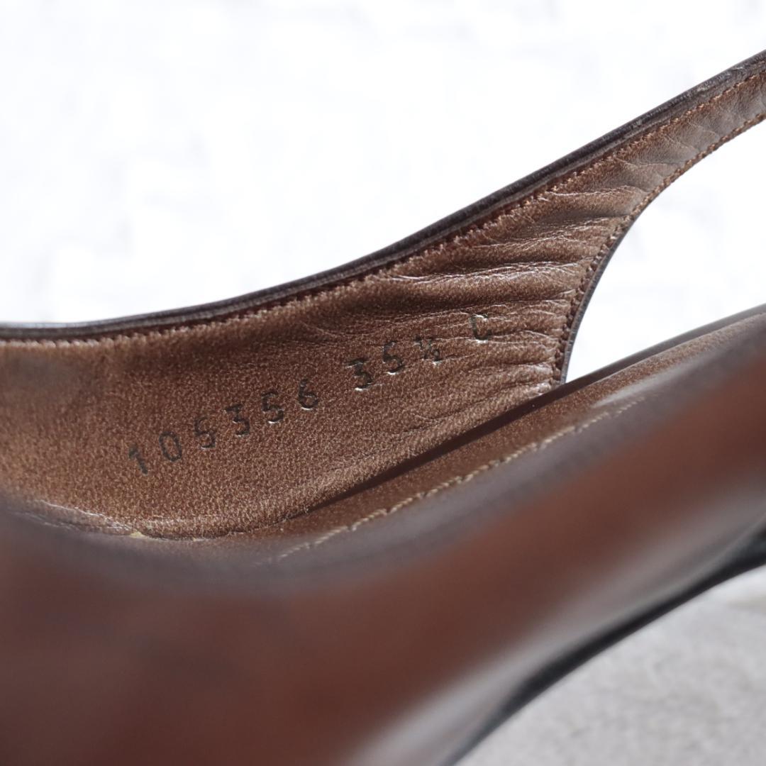 美品！GUCCI　グッチ　ミュール　ハイヒール　ポインテッドトゥ　レザー