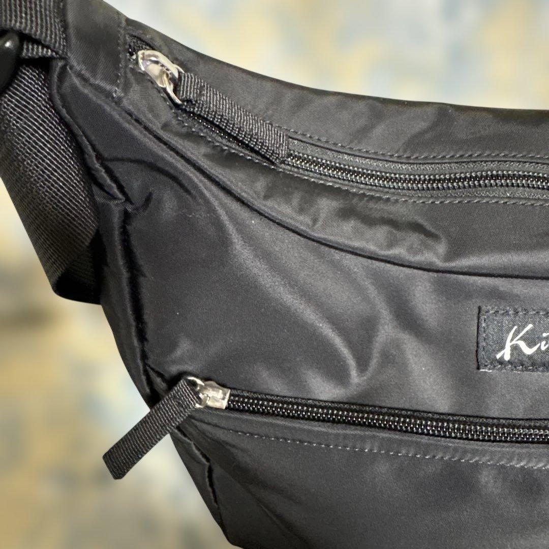 キタムラ　ナイロン　ショルダーバッグ　黒