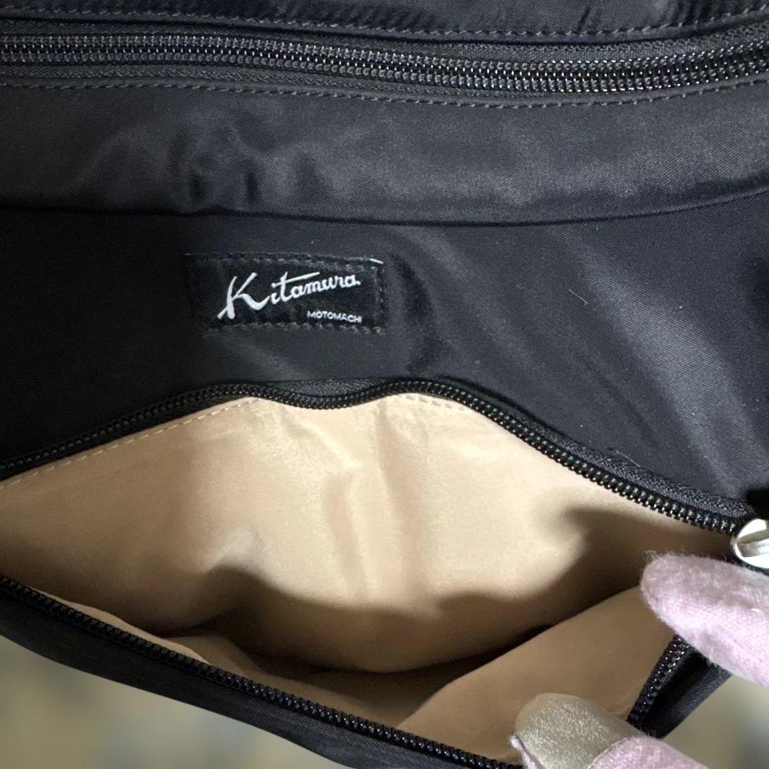 キタムラ　ナイロン　ショルダーバッグ　黒