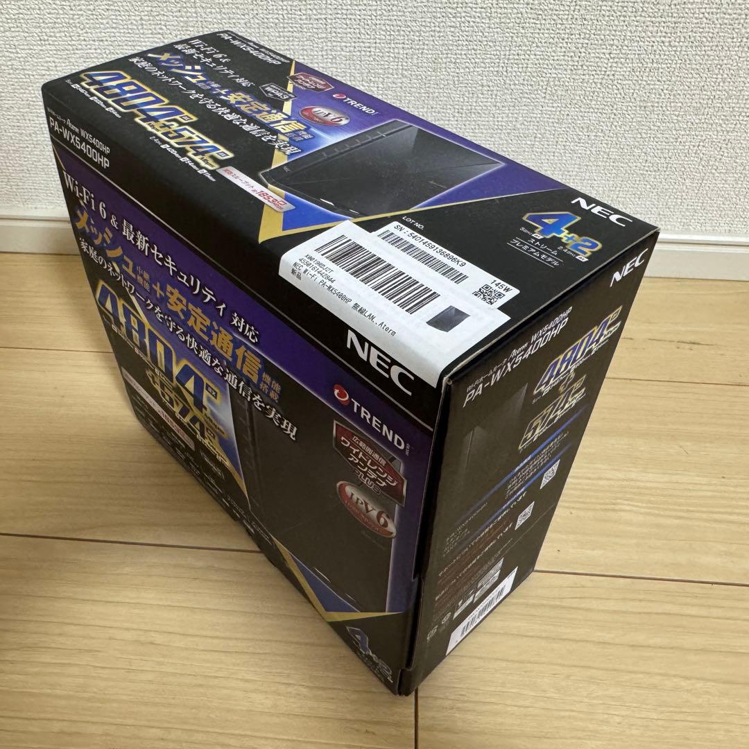【新品未使用】 NEC PA-WX5400HP Wi-Fiルーター
