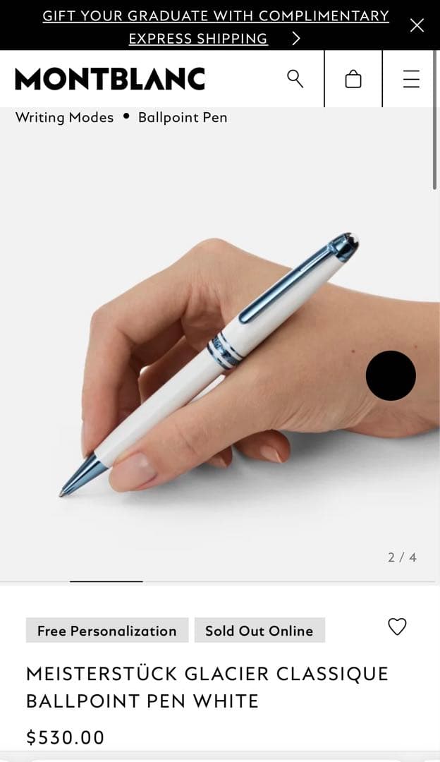 【けい様】モンブラン mst glacier BP ホワイト