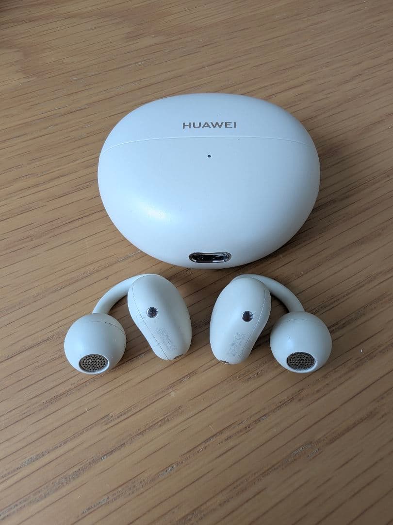 HUAWEI FreeClip ワイヤレスイヤホン（ベージュ）