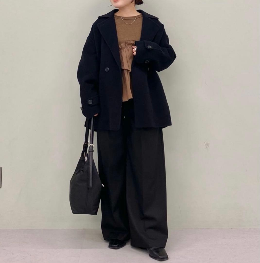 新品グリーンレーベル　リバー テーラード ミドルコート