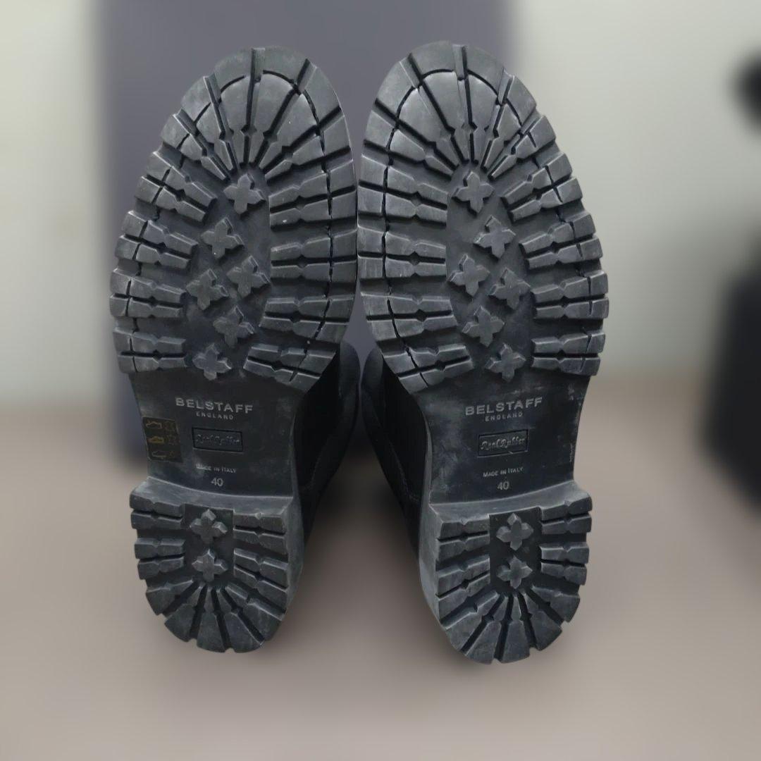 ベルスタッフ　プレイストウ　ブーツ　黒