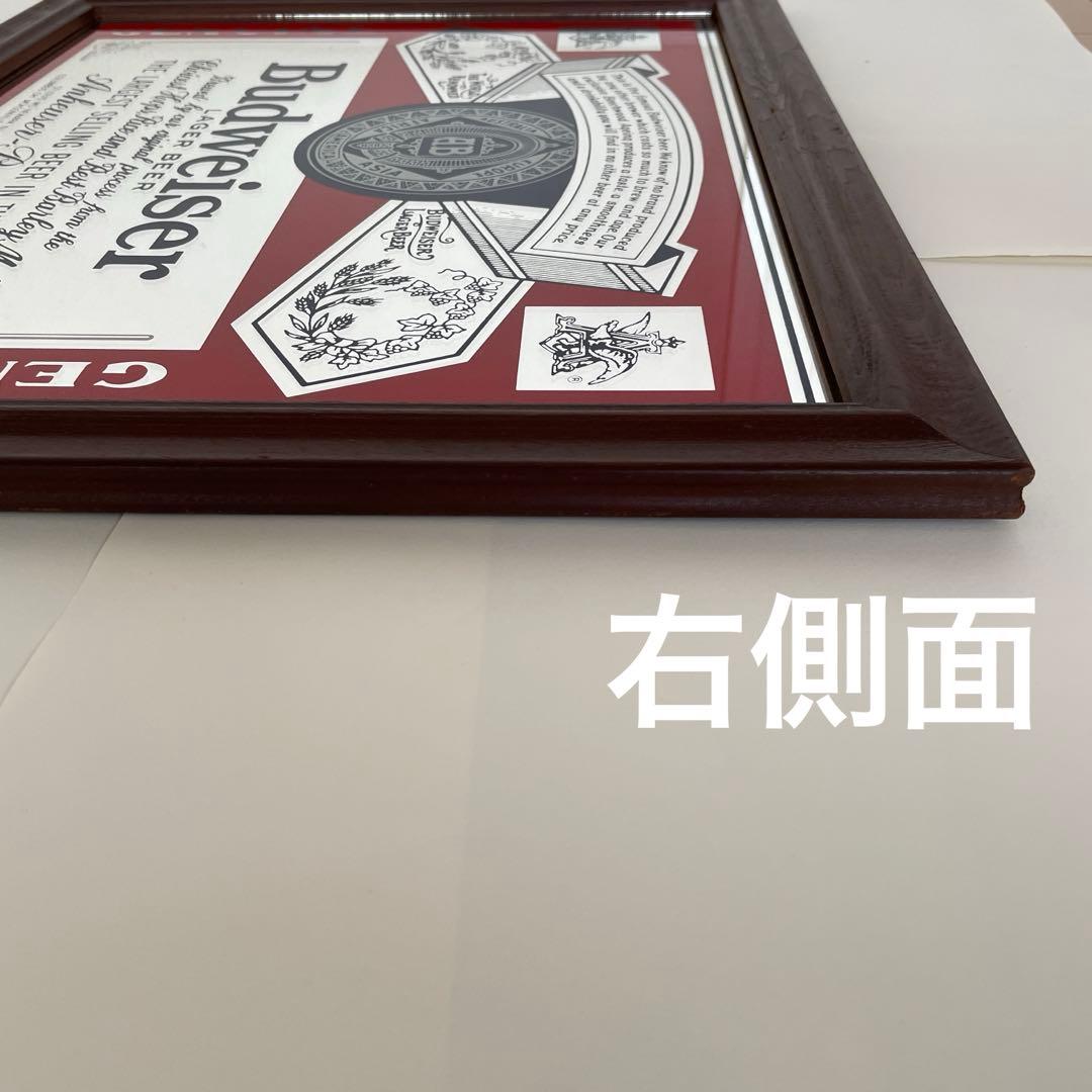 バドワイザー　パブミラー　アンティーク　 レトロ　希少　ビンテージ