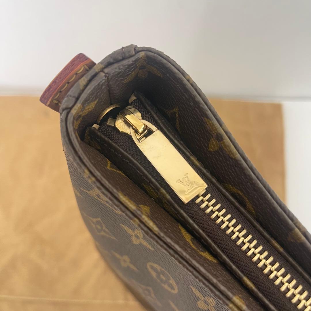 極美品 ルイヴィトン ルーピングGM ショルダーバッグ モノグラム ブラウン