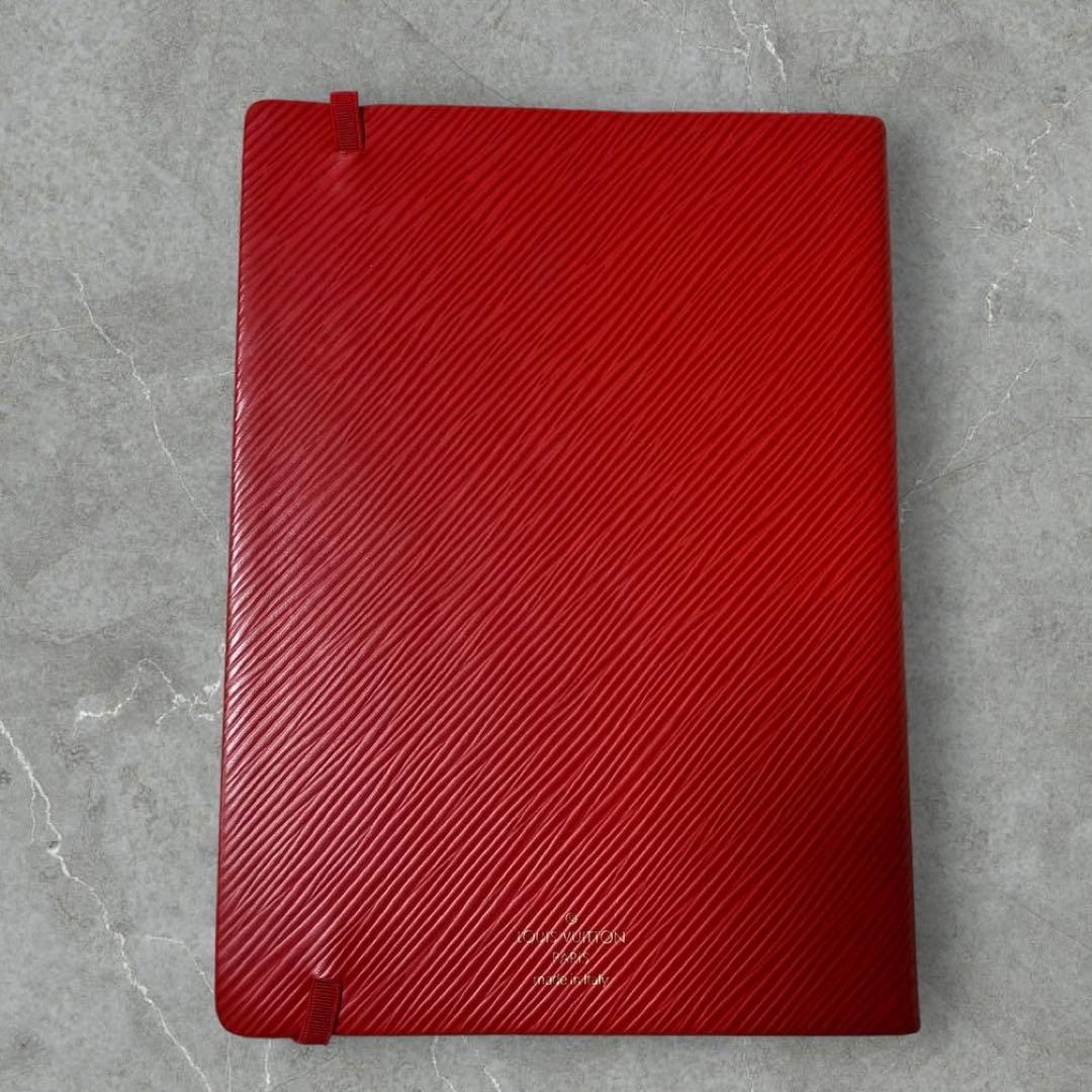 ノート・メモ帳 Louis Vuitton epileather handnote red