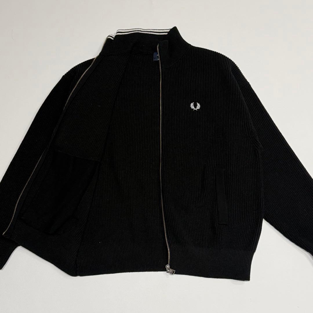 極美品 ビームス別注 フレッドペリー ドライバーズニット 黒 Mサイズ