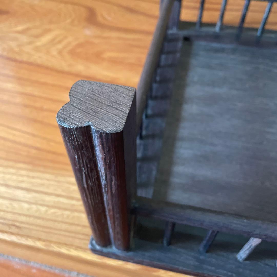 【唐木】鉄刀木（たがやさん)[高級] 花台 盆栽台 飾り台 天然木 ビンテージ品