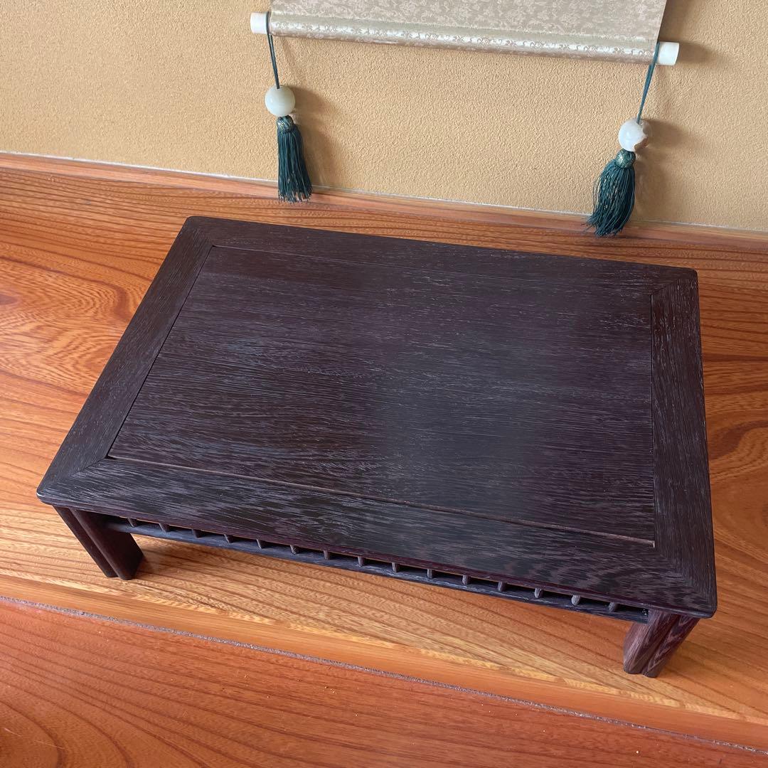 【唐木】鉄刀木（たがやさん)[高級] 花台 盆栽台 飾り台 天然木 ビンテージ品