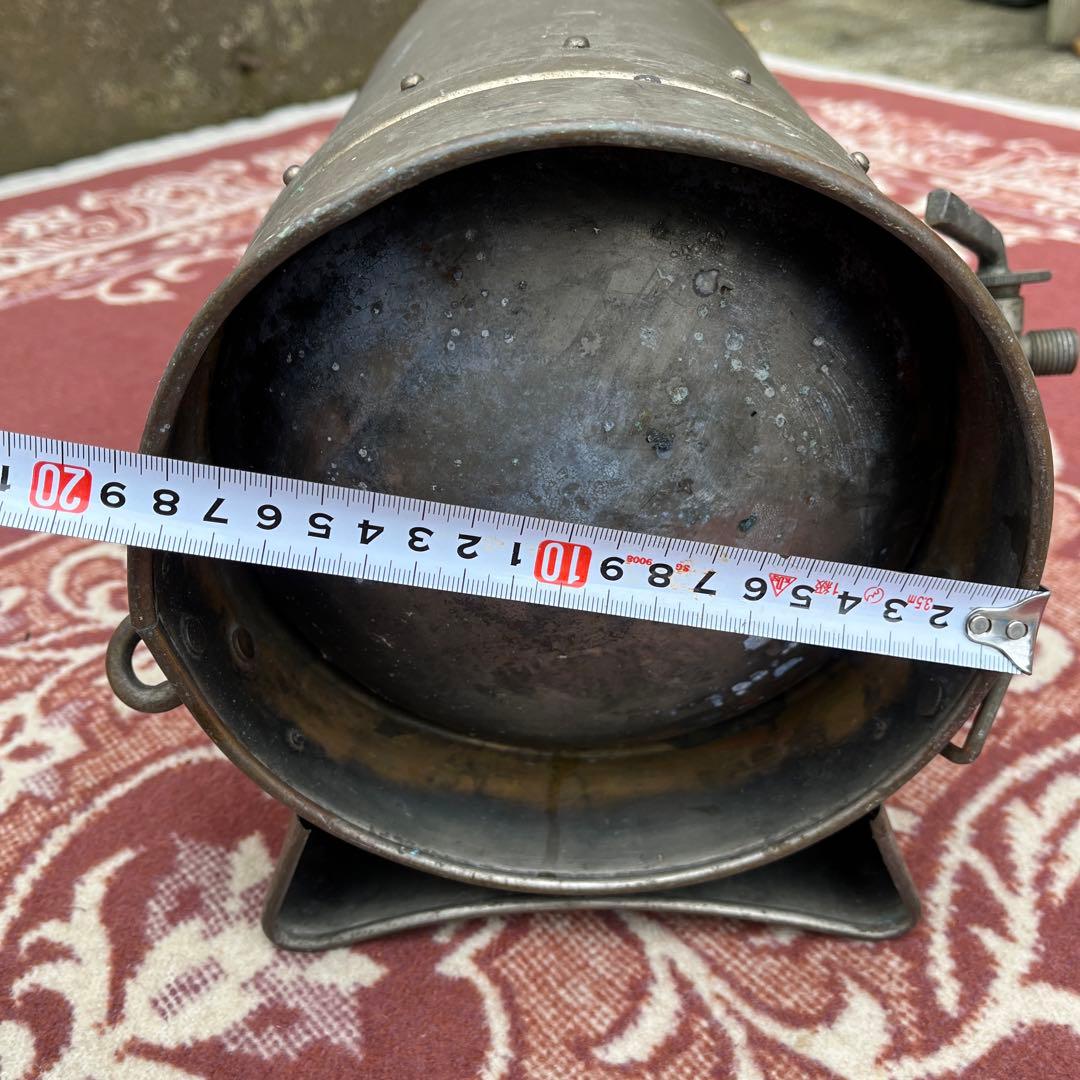 古道具アンティーク品◾️木製ウッドハンドル リベット留め 噴霧器 タンク