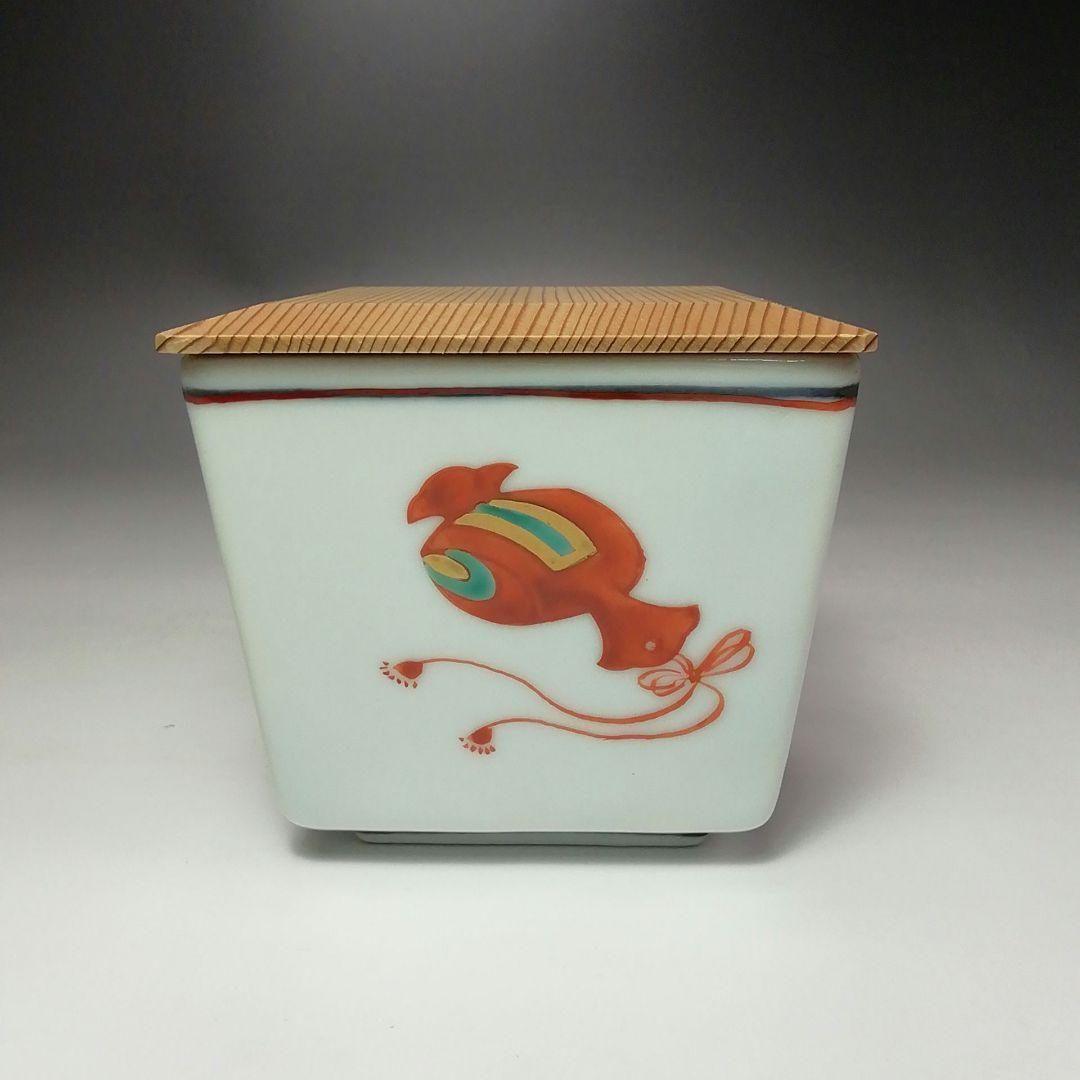 Ｓ３３２　茶器　『色絵宝づくし画』『替茶器』『京焼』『清閑寺窯　杉田祥平造』共箱