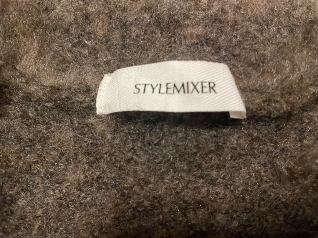 【新品未使用】STYLEMIXER⭐️ヘアリーカールニットカーデ⭐️美品