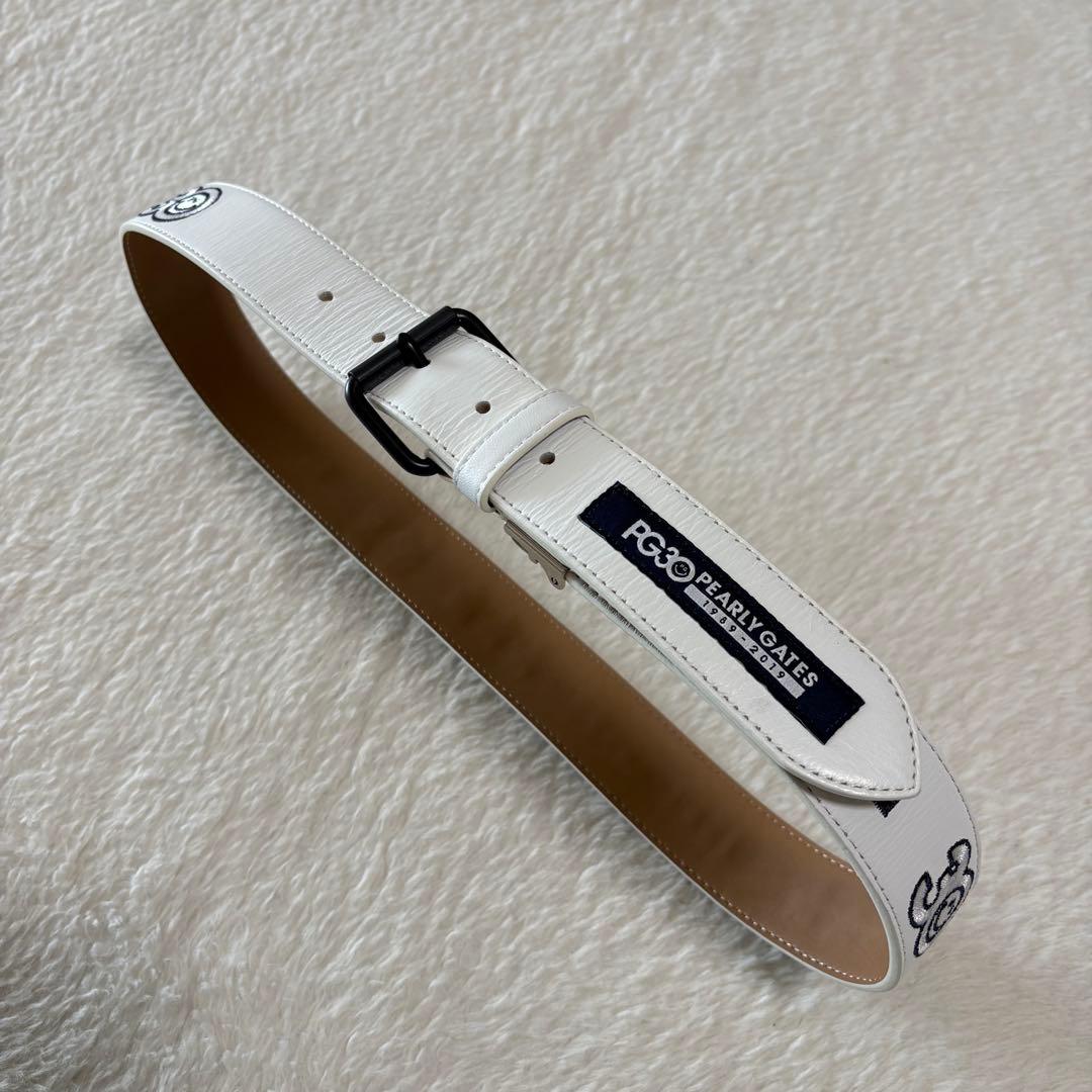 パーリーゲイツ 30周年記念限定 レザー刺繍ベルト max90cm ユニセックス