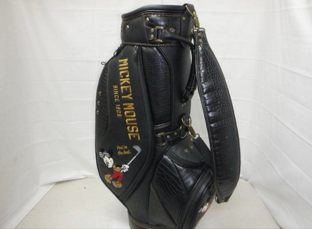 希少　 ブラック キャディバッグ　ミッキーマウス　ゴルフ