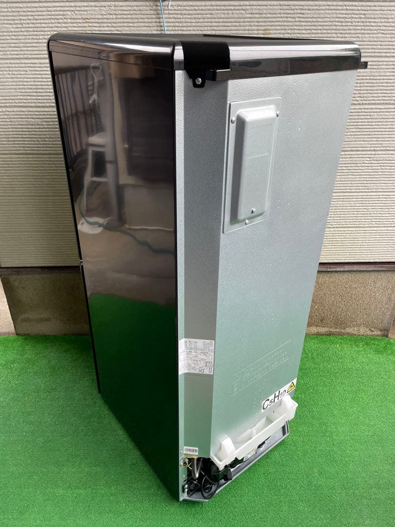 736美品✨ エディオン レトロインバーターおしゃれブラック2ドア冷蔵庫 単身