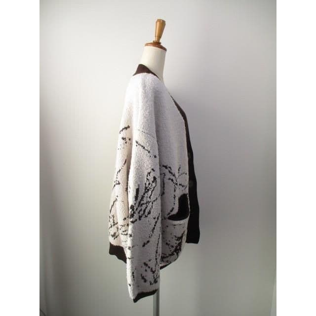 ayane アヤン ニットジャガードモフモフカーディガン