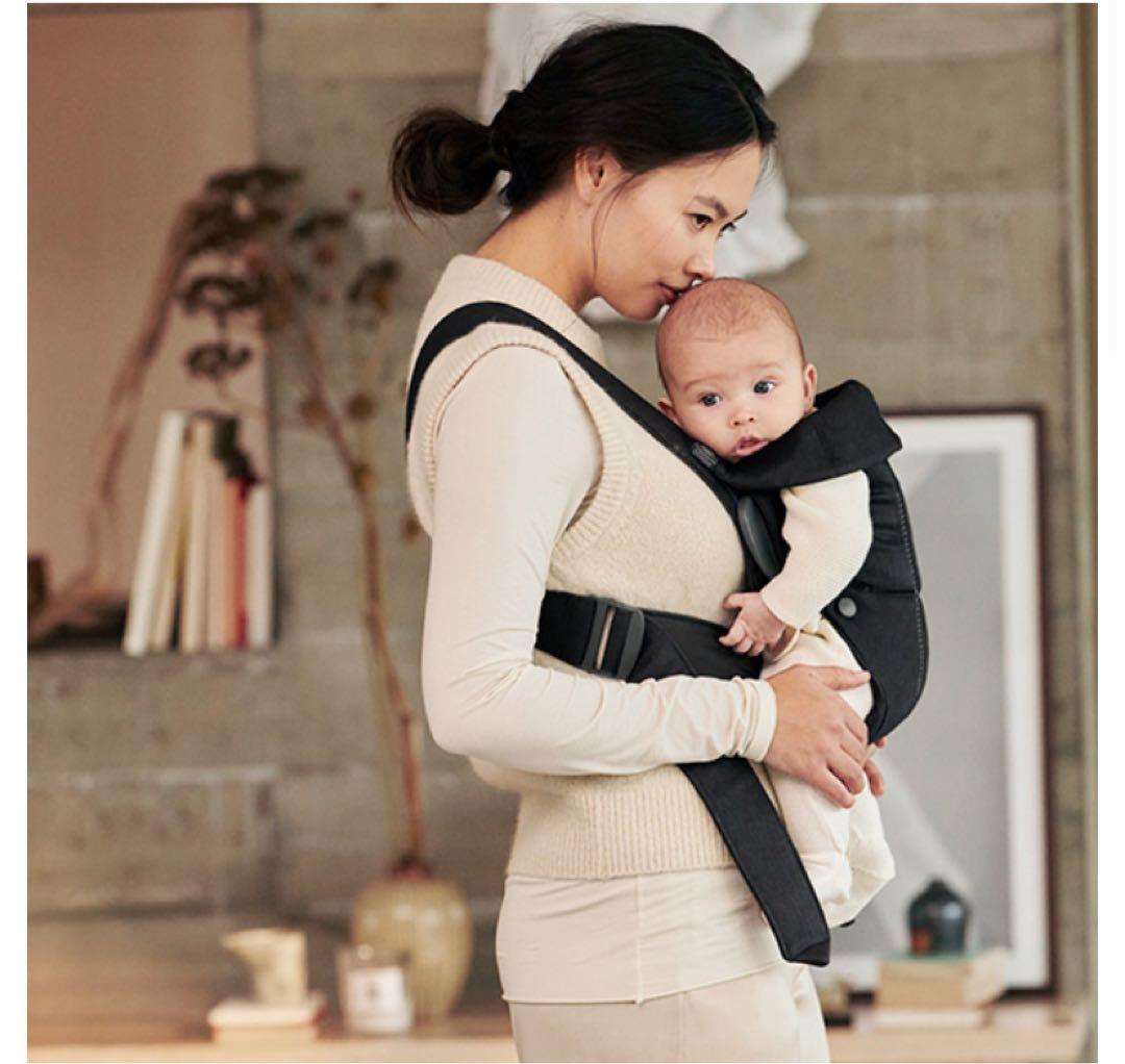ベビービョルン　抱っこ紐　 ベビーキャリア　MINI　ウーブン　ブラック　黒