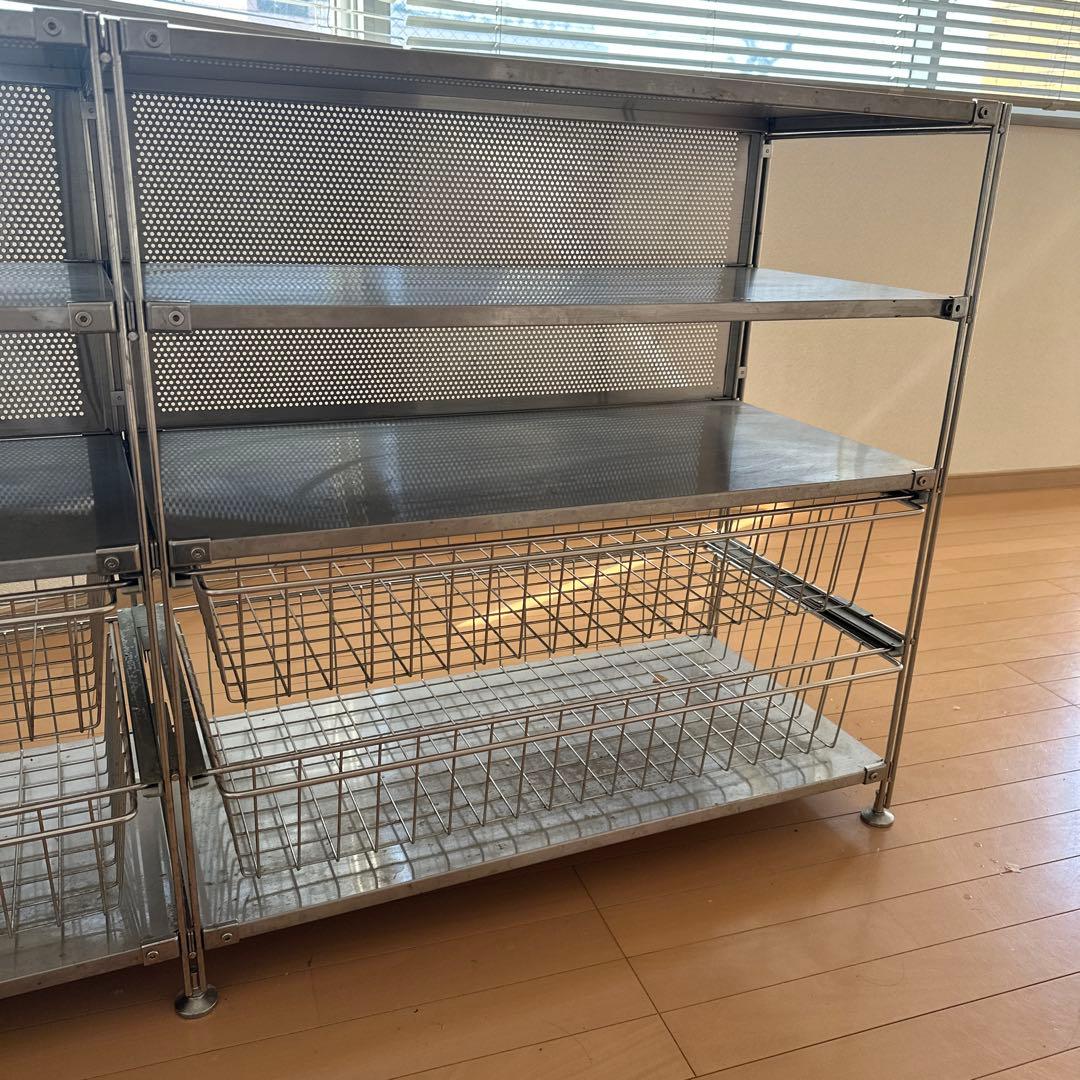 い*ぬ様 無印良品　MUJI ステンレスユニットシェルフ